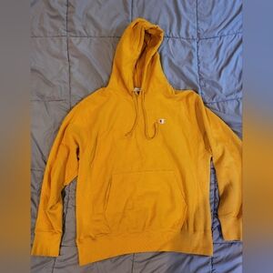 Champion Men's Yellow Hoodie